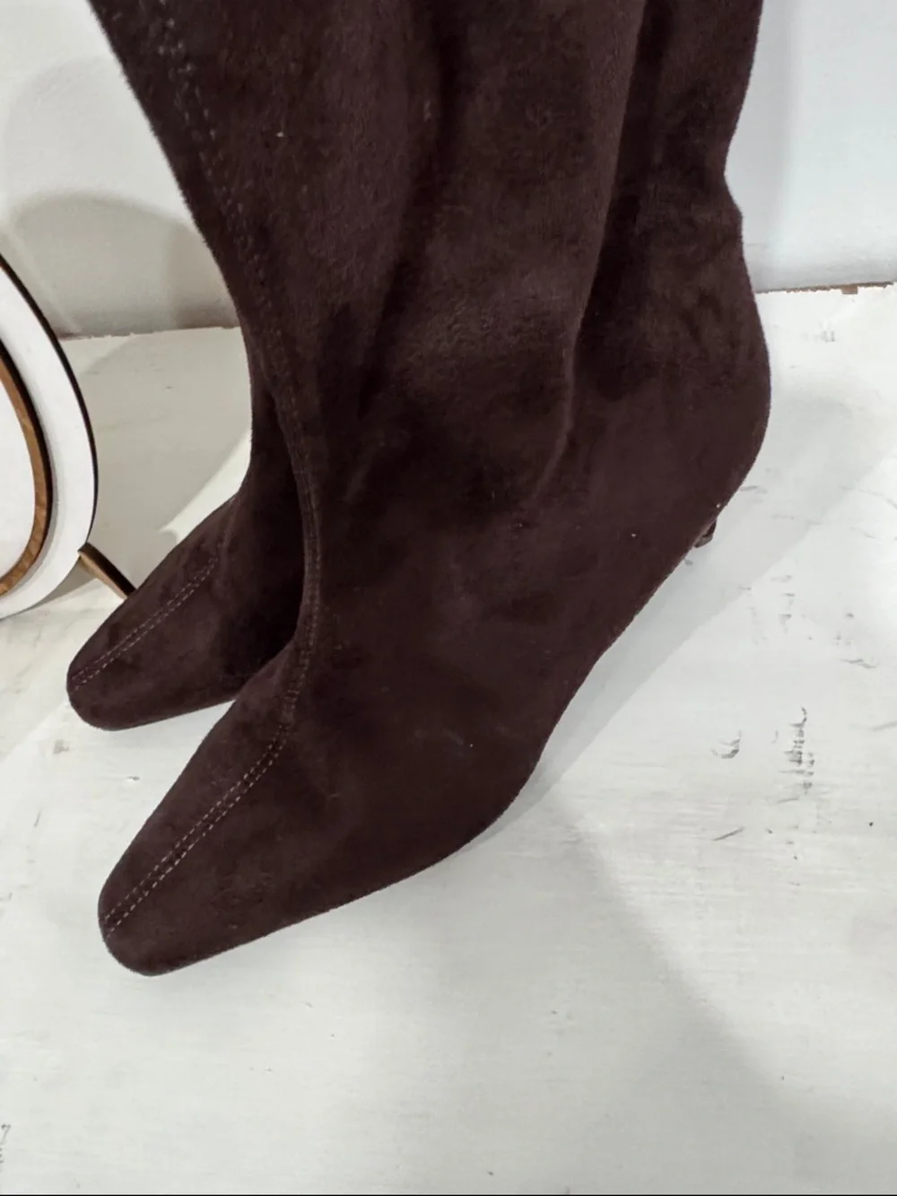 Women’s Tall Suede Knee-High Boots - Brown